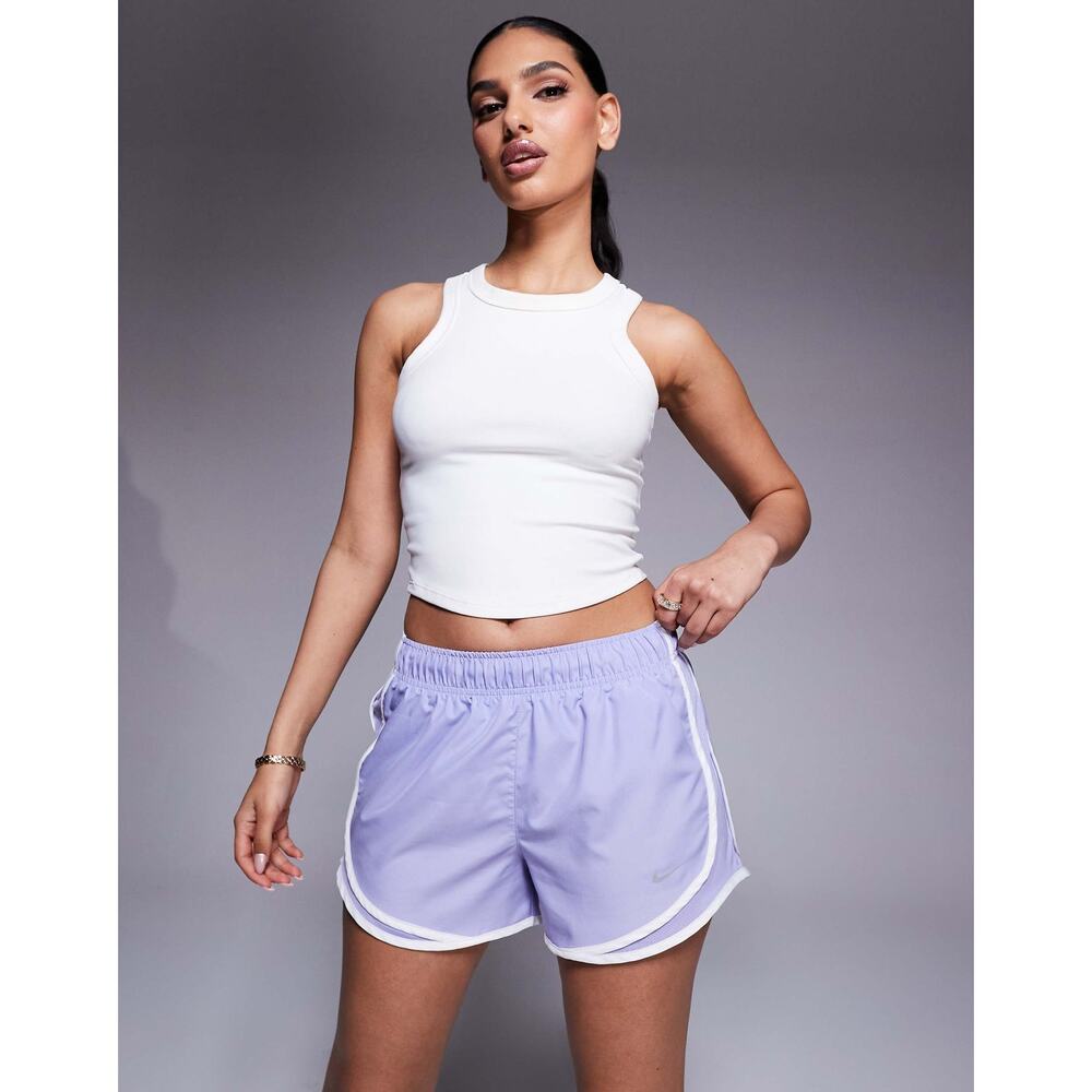 NWT Lined Nike Sz L Running Tempo 3 inch Shorts in Purple W/ Inner Drawstring